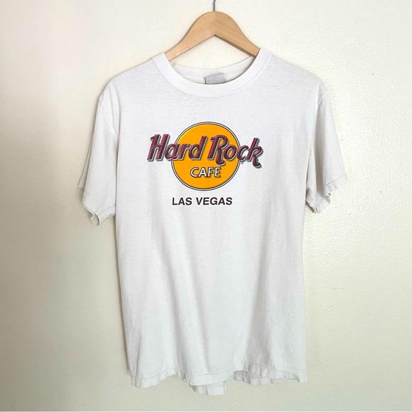 Hard Rock Cafe Las Vegas Vintage Tee 80’s/90’s Unisex Men’s Medium Women’s Large - Picture 1 of 5